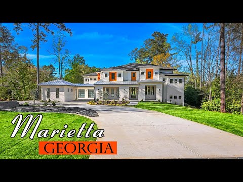 New STUNNING 6 Bedroom, 7.2 Bath LUXURY Home w/IN LAW Suite On Basement For Sale in Marietta, GA