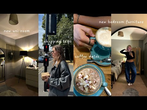 moving back to uni: post summer reset. (room makeover, shopping trips & coffee dates)