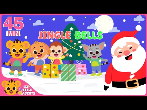 🔴🟢Jingle Bells | Christmas🎄 Song ☃️2024☃️ | Little Mascots Nursery Rhymes & Kids Songs