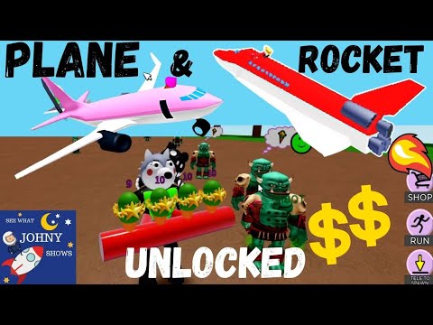 Johny Show Roblox Ice Cream Van Simulator Airplane & Rocketship Unlocked and Bought