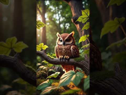 Spark the squirrel gets saved by Orion the owl #animalheroes #cute #cuteanimals #animalhero