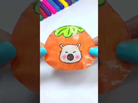 DIY Cute Capybara squishy #squishy #diy #shorts  #art #cute