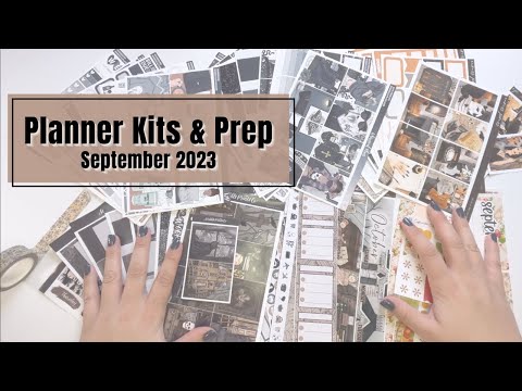 Sticker Kit Lineup & Planner Page Prep | September 2023 Memory Keeping Planner