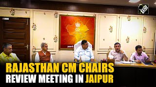 Rajasthan CM Bhajanlal Sharma chairs review meeting with all officers at CMO in Jaipur