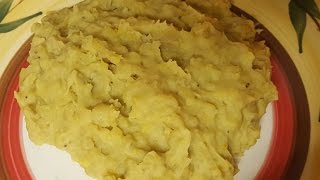 Dominican Mashed Plantains (known as Mangu)