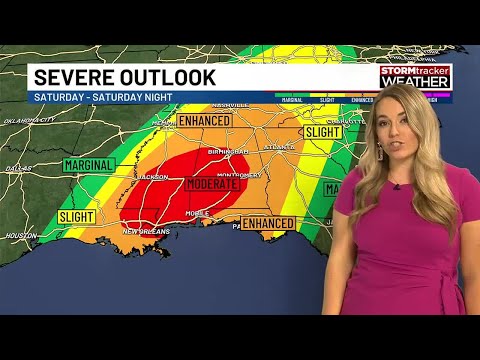 Level 4 out of 5 risk for severe weather Saturday