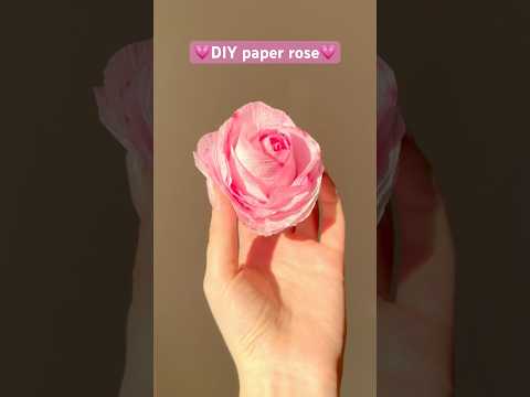 DIY paper rose💗