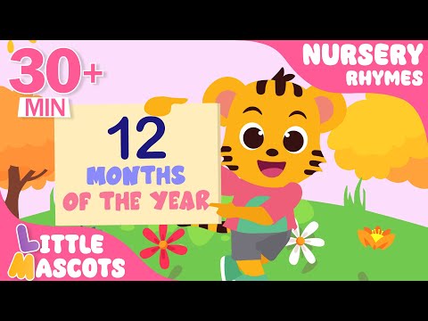 Months Of The Year | Learn Months, Alphabets + more | Little Mascots Nursery Rhymes & Kids Songs