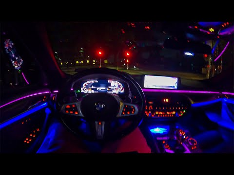 500+ HP BMW M550i LATE NIGHT POV DRIVE...