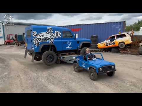 Trailer test 4 towing the full sized Tornado Defender