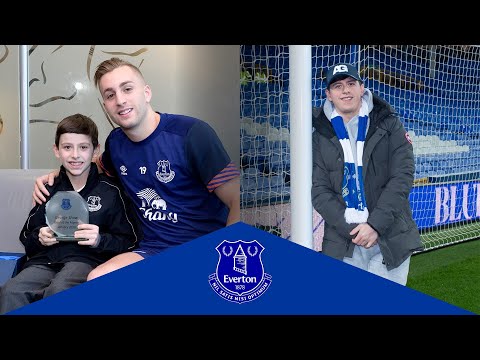 Brave young Evertonian revisits Goodison Park nine years on from viral moment 💙