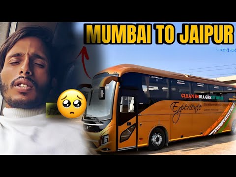 High Fever In Bus🤒-Mumbai to Jaipur By Bus🚌