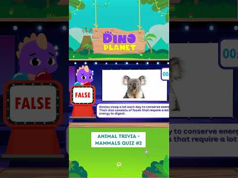 Animal trivia | 🐭🕊️🦂 General knowledge quiz about mammals #2 | Dino Cartoon ClassvidIQ badge