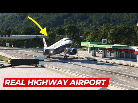 Swiss Military Turns Highway Into Secret Airport Runway! (real)