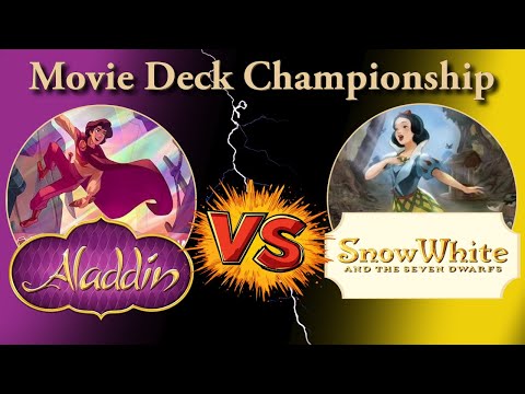 Movie Deck Championship: Aladdin Takes on Snow White and the Seven Dwarfs in Disney Lorcana!