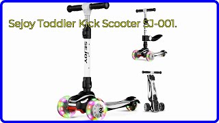 REVIEW (2025): Sejoy Toddler Kick Scooter SJ-001.. ESSENTIAL details.