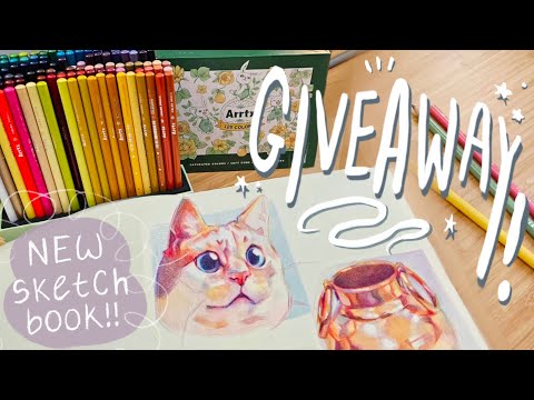 Starting a New Sketchbook + Colored Pencil GIVEAWAY