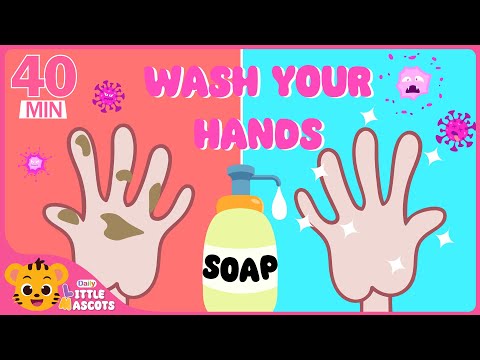 Wash Your Hands 🫧 + Bingo Song + more Little Mascots Nursery Rhymes & Kids Songs