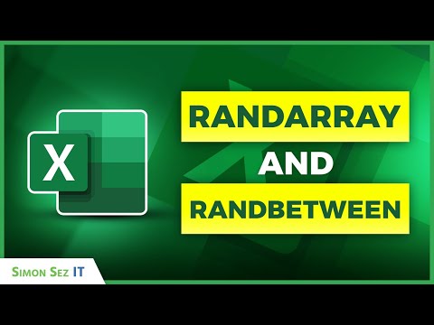 How to use RANDARRAY and RANDBETWEEN in Excel 365