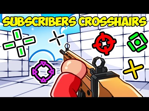 I Used My SUBSCRIBERS CROSSHAIRS In Roblox Rivals!