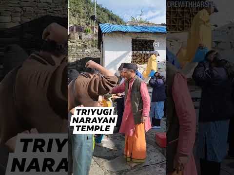 Shiv Parvati vivah sthal  Triyugi Narayan Temple #uttarakhand #religion #travel