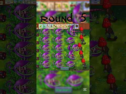 Red zombie vs strongest plants #plants #gameplay #memes #ytshorts #tending #pvz #chomper