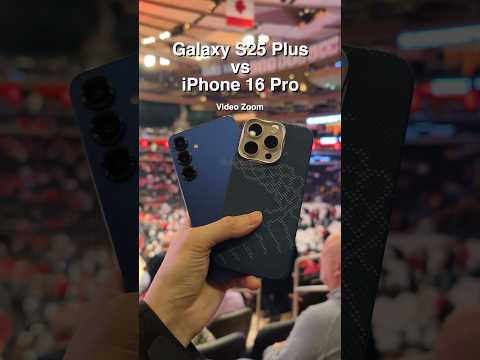 Galaxy S25 Plus vs iPhone 16 Pro Video Zoom Test!