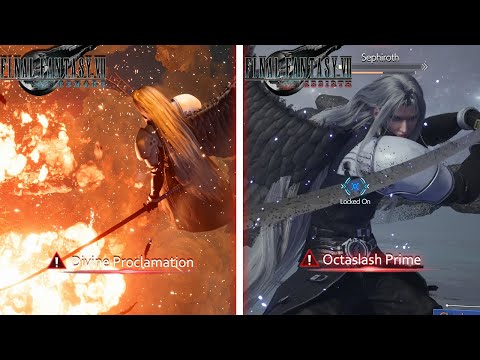 Final Fantasy VII Rebirth - Sephiroth Ultimate Attack Comparison - Remake vs Rebirth