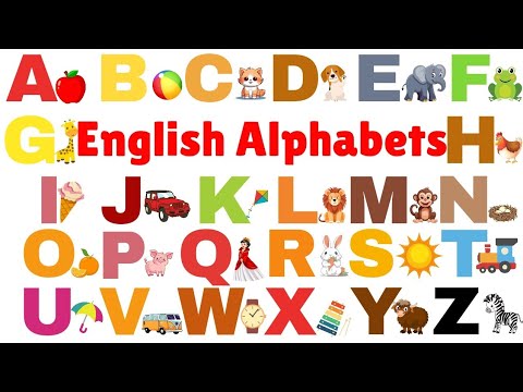 Learn English Alphabets A For Apple - ABC Alphabets with Examples for Children | Letter Sounds 🍎 🏀 😺