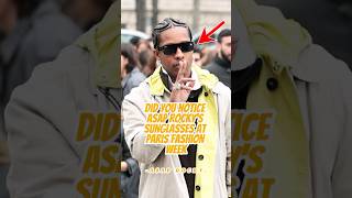 Did You Notice Rocky’s Sunglasses at Paris Fashion Week?#celebrity #asaprocky #rihanna