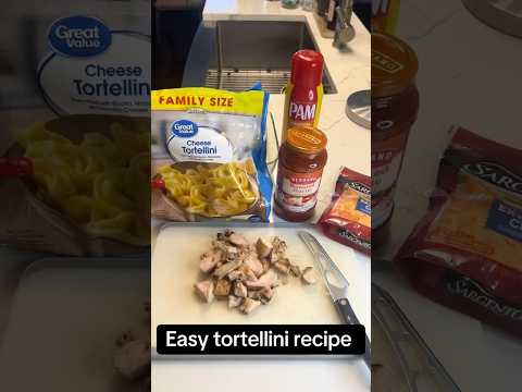 Easy inexpensive tortellini dinner #easyrecipes #recipe #yummy #lazyrecipes #dinnerideas #cooking