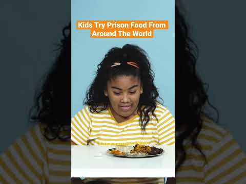 Kids Try Prison Food from Around the World 🌎😱 #Shorts