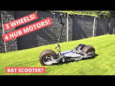 How to build a DIY tilting electric scooter with fat tyres and 4 hoverboard motors - start to finish