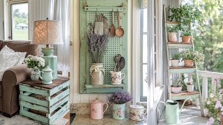 AFFORDABLE SPRING FARMHOUSE DECOR: DIY & Upcycled Ideas for Warm & Rustic Home Repurposed Concepts