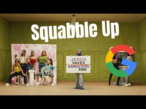 Squabble Up but every word is a Google image