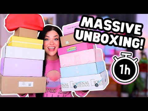 A FULL HOUR OF UNBOXING! | Huge Relaxing Chatty Unboxing