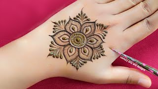 Easy stylish back hand mehndi design | Gol tikki mehndi design | mehndi design | mehandi | mehndi.