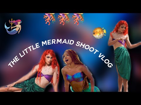 LITTLE MERMAID DRAG PHOTOSHOOT VLOG | Follow Me Around + Dedragging Process 🧜🏼‍♀️