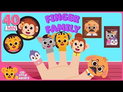 ✨Finger Family🖐️ + Hands In The Air + more Little Mascots Nursery Rhymes & Kids Songs