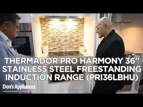 Thermador Pro Harmony 36'' Stainless Steel Freestanding Induction Range (Model # PRI36LBHU)