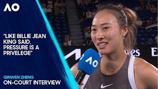 Qinwen Zheng On-Court Interview | Australian Open 2025 First Round