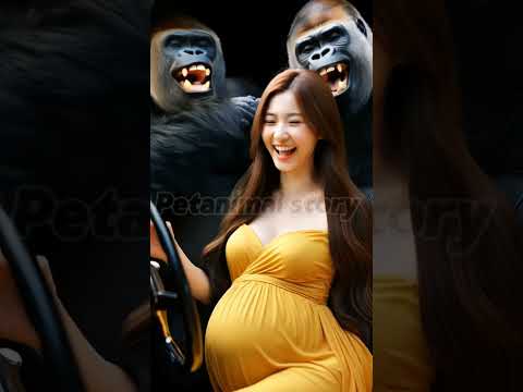 Gentle gorilla journey#viralshort #trendingshort #happy #gorilla #animallover#pregnentwomen