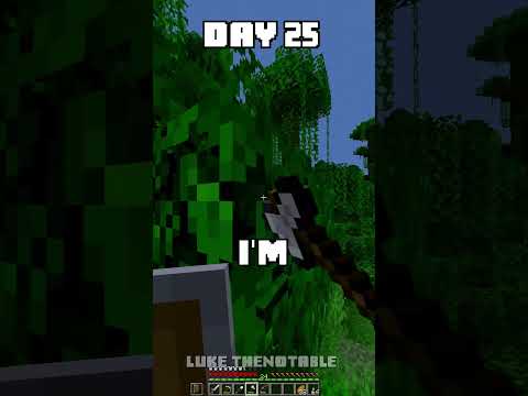 100 Days - [Minecraft Shorts] - Day 25 #minecraft #100days