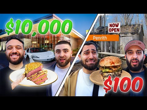 $10,000 VS $100 RESTAURANT EXPERIENCE