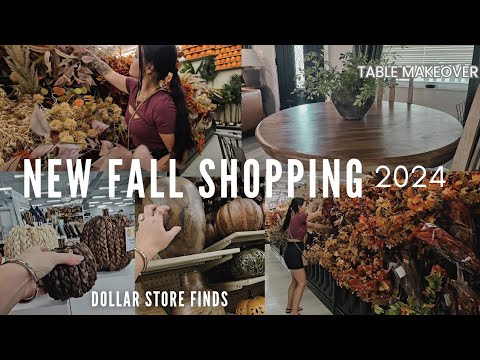 NEW FALL DECOR SHOPPING !  FALL DECOR 2024 | DIY Table makeover