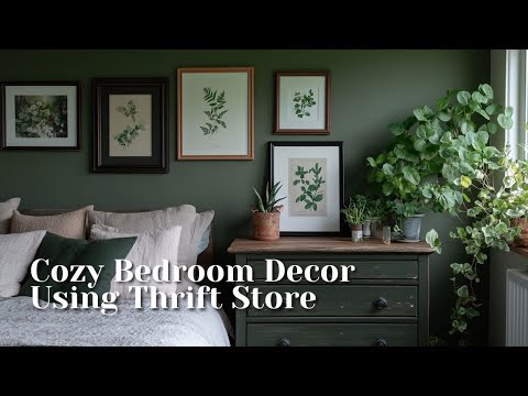 Create a Cozy Bedroom Decor Using Thrift Store Finds and DIY Magic