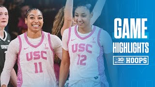 Michigan State at USC | HIGHLIGHTS | Big Ten Women's Basketball | 02/19/2025