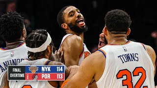 Mikal Bridges Drains the GAME-WINNER at the BUZZER in OT vs Blazers 😱🔥