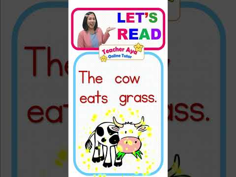 lets practice reading sentences #teacherayaonlinetutor #shorts #reading