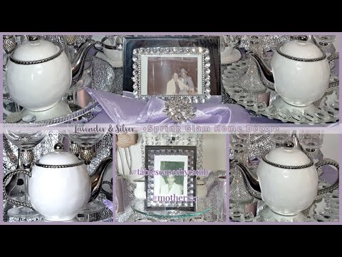 The Lavender and Silver Tea Station  | 2023 Spring Glam Décor Ideas | Celebrating All Mothers